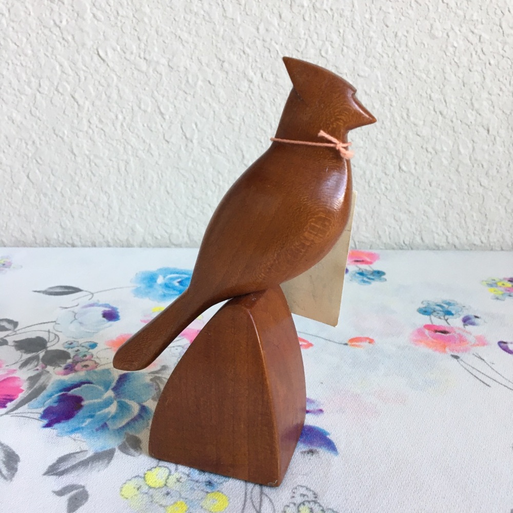 Woodcarving signed by artist Cardinal Carl Kinney